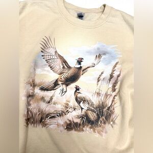 Grandma Core Wildlife vintage vibes Peasant Sweatshirt